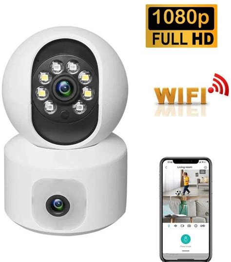 OSHSIZ Dual Lens PTZ Outdoor Security Camera 1080p WiFi Night ...