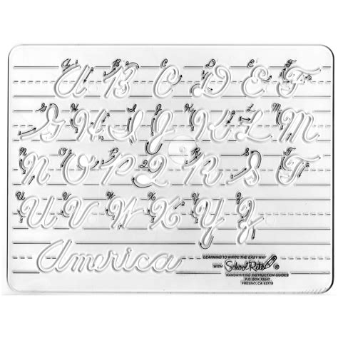 Uppercase Cursive Handwriting Instruction Guide Template | T