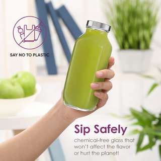 d global 500ml french Square Bottle Airtight Leak-proof Water Bottle ...