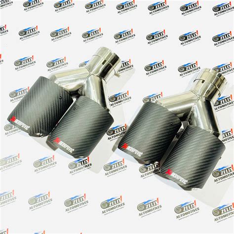 Akrapovic Style Dual Exhaust Tip Matte Carbon | 60–63mm – Zelix Automotives
