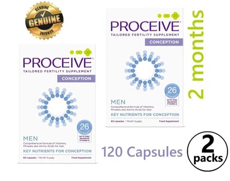 PROCEIVE ADVANCED FERTILITY Supplement Men for Conception/120 Capsule ...