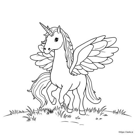 Szárnyas Unikornis Színezők