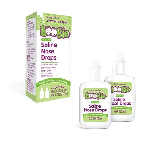 Boogie Baby Nasal Saline Drops Drops, Allergy Relief, Nasal Decongesta ...