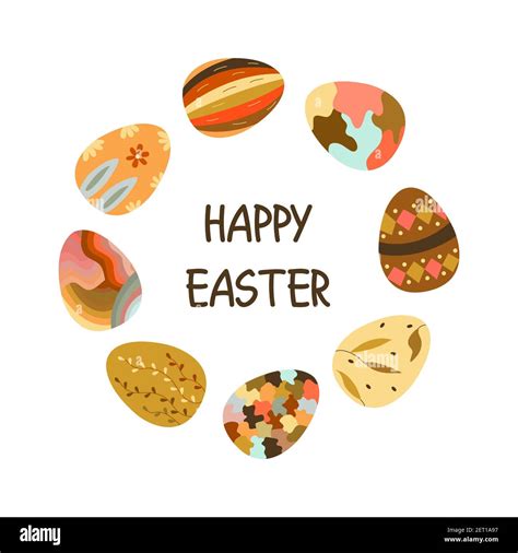 Easter card egg postcard Stock Vector Images - Alamy