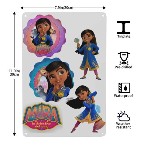 Mira Royal Detective-themed Tin Painting tin painting, 8×12 in (20×30 ...