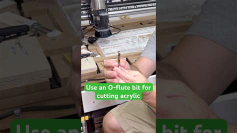 Use an O flute bit for cutting acrylic on a CNC or with a router # ...
