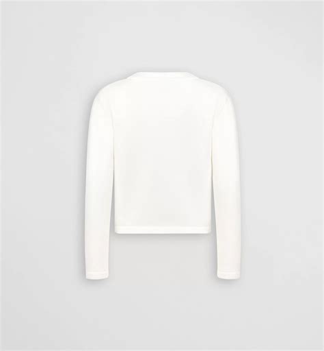 Kids' Cardigan White Cotton Knit | DIOR