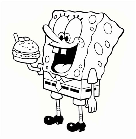 SpongeBob Free Coloring Pages for Kids - Coloring Pages - One For All