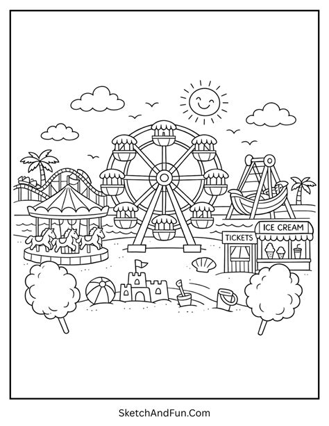 35+ Summer Coloring Pages - Sketch and Fun