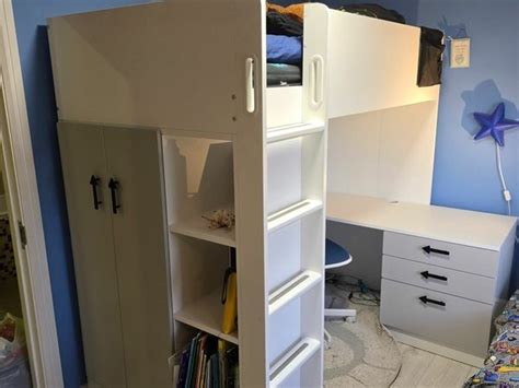 IKEA Kids SMÅSTAD loft bed/desk and chair for sale in Co. Meath for € ...
