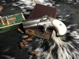 Remington model 95 Derringer, Nickel, Ivory, Boxed, .41 RF, TRADES ...