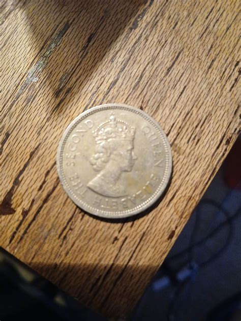 1960 Queen Elizabeth II Hong Kong One Dollar Coin | Free Shipping