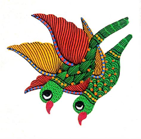 The Dynamic Birds | Authentic Indian Gond Arts