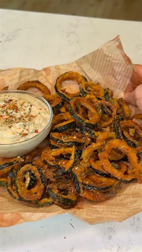 Simple zucchini ring recipe for a crispy snack