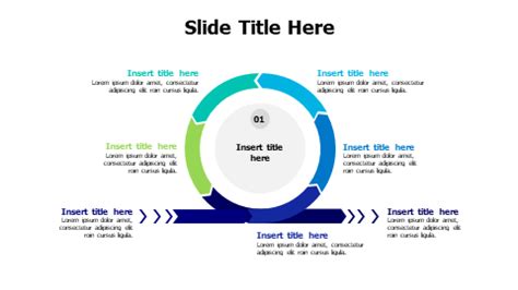 Six Step Circular Arrow Process Flow | Arrows | PPT Design