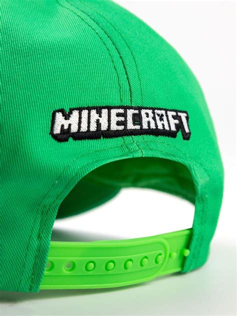 Buy Vanilla Underground Green Minecraft Boys Green Creeper Snapback ...