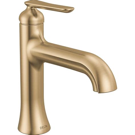 Delta Delta Bonacci Single Handle Bathroom Faucet Lumicoat Champagne ...