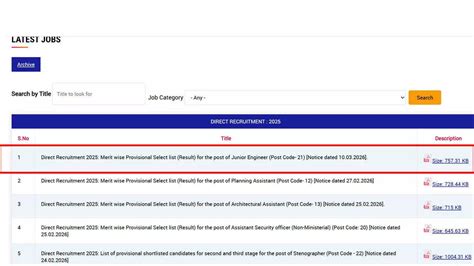 DDA JE result 2025 declared for elect-mech post code 16 @dda.gov.in ...
