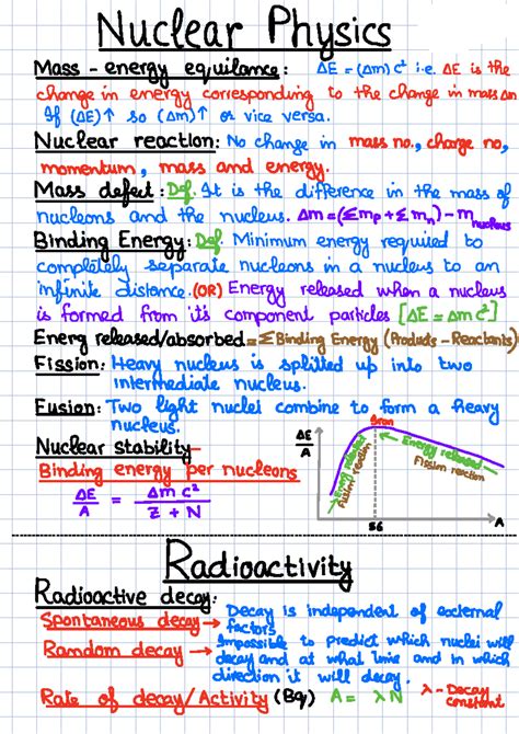 Nuclear Physics (2023) Final Exam Questions and Concepts - Studocu
