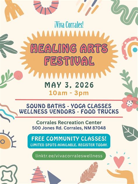 2026 ¡Viva Corrales! Healing Arts Festival, Corrales Recreation Center ...