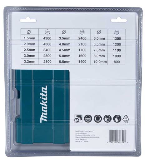 Metalo grąžtų rinkinys Makita D-67527, metalas, hss-tin, cilindrinis, 1.5-10 mm x 15 cm - Senukai.lt