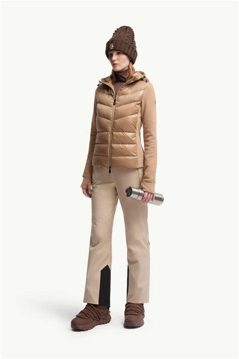 Moncler Padded Zip-Up Hoodie Beige Beige – Kicks Machine