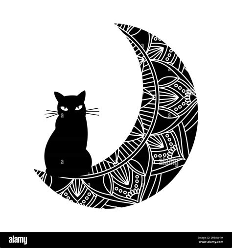 Sticker of kitten Black and White Stock Photos & Images - Alamy