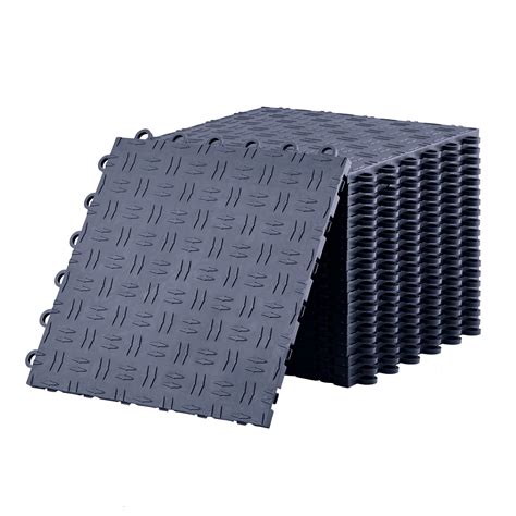 50pcs Interlocking Garage Floor Tiles 12"x12", Heavy-Duty 5500 lbs ...