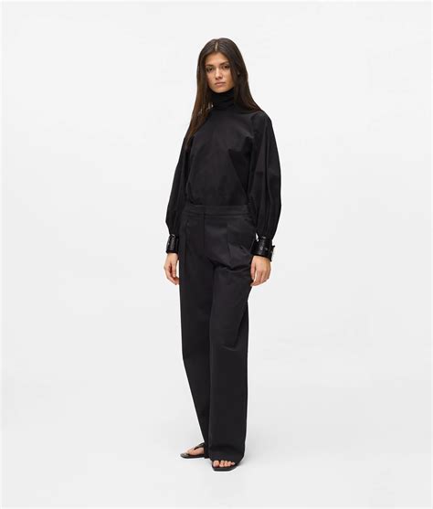 Balloon sleeve blouse | Black | Women | KARL LAGERFELD