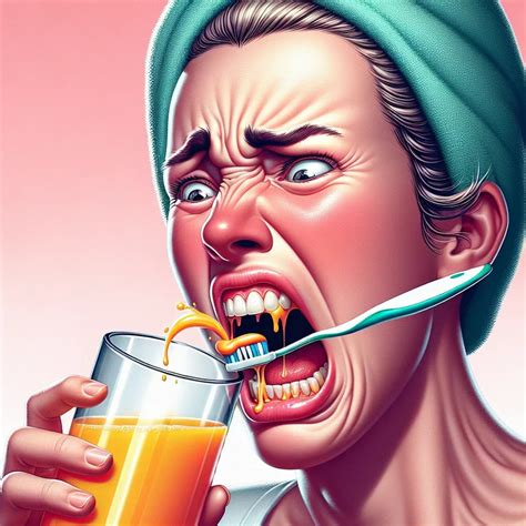 Why does drinking orange juice after brushing your teeth create a notoriously bitter and foul ...