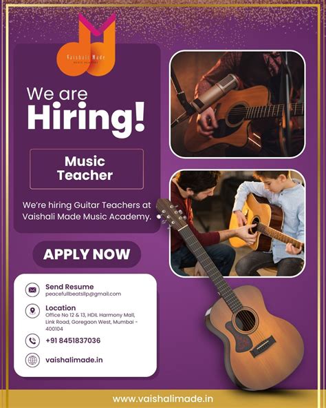 Vaishali Made Music Academy on Instagram: "🎸 Are you passionate about playing and teaching ...