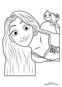 Ontdek 20 gratis Kleurplaat Rapunzel | Kleurplaten, Gratis kleurplaten ...