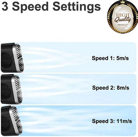 CCMM Unique Design 12V Universal Black Waterproof Car Seat Cooling Fan ...