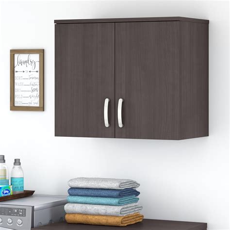Bush Business Furniture Universal Laundry Room Wall Cabinet with Doors ...