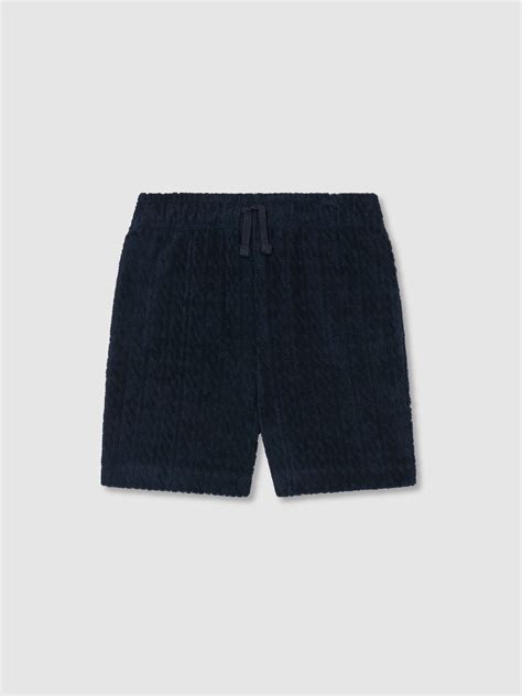 Buy Reiss Navy Tide 13-14 yrs Towelling Drawstring Shorts from Next India