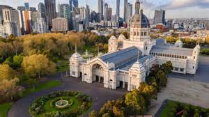 Melbourne Skyline Around the Royal Exhibition Building