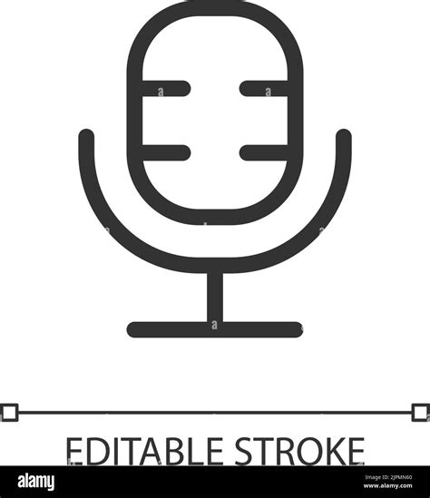 Microphone broadcasting web mobile Black and White Stock Photos ...