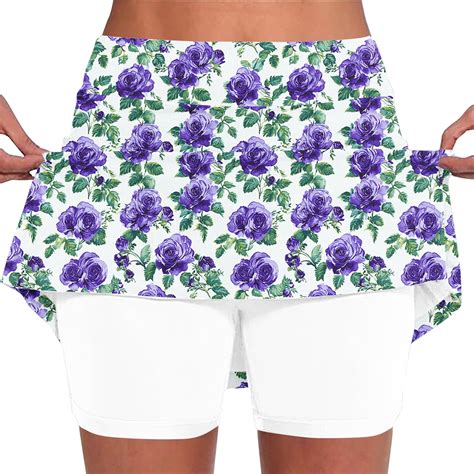 Aobny Floral Womans Shorts Workout Running Clothing High Waisted ...