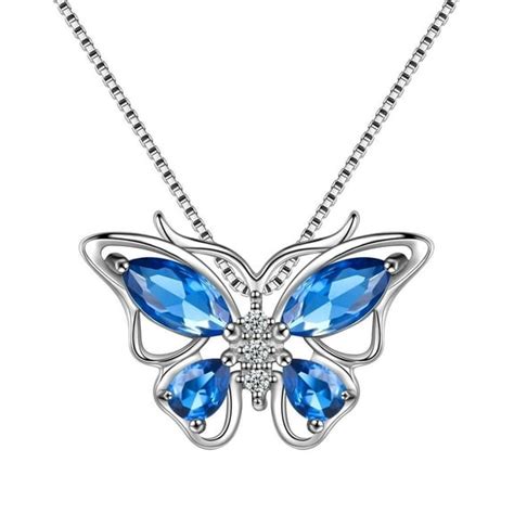 Birthstone Heart Necklace for Women – 18K Gold Plated S925 Sterling ...