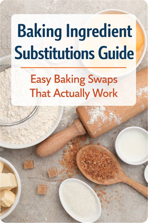 The Complete Baking Ingredient Substitutions Guide (Best Baking Swaps ...