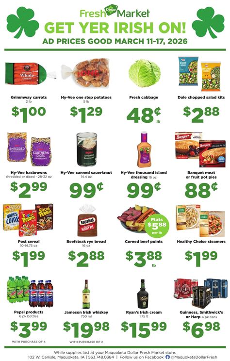 Dollar Fresh March 11-17 Deals | Food & Produce | dewittobserver.com