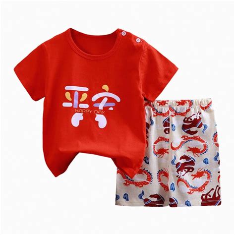 Hessimy Toddler Boy Short Sets - 2 Piece Knitted Crewneck T Shirt ...