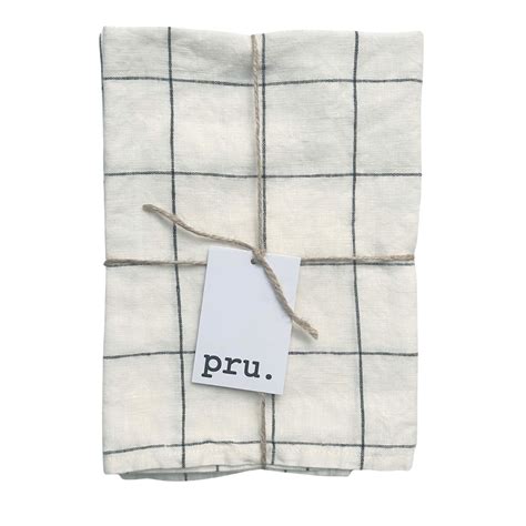 100% Linen Napkins OEKO-TEX® Certified – Check X2 | Maison Flâneur