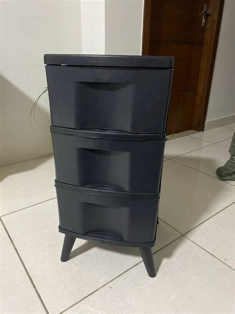 Gaveteiro com 3 Gavetas Grandes com pé - Móveis Para Organização ...