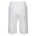 AJGRHE Men Linen Shorts Men's Summer Casual Linen Beach Short Trousers ...
