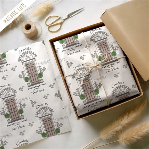 New Home Wrapping Paper - Personalised New Home GiftsPink & Posh