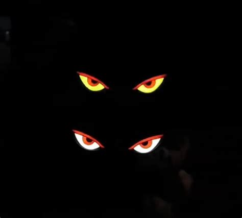 Solar Demon Eye LED Car Window Light, Dynamic Flashing Waterproof Car Warning Light with Solar ...