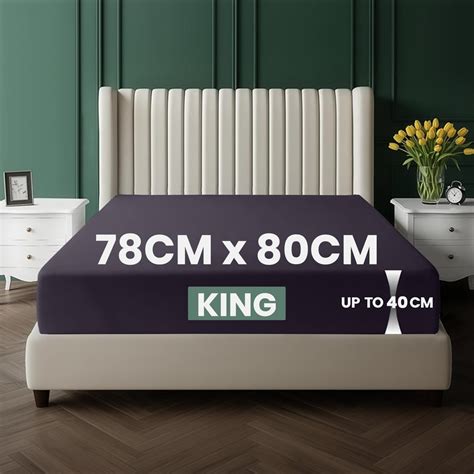 Luxury King Size Fitted Sheet Hotel Quality Extra Deep Fit Mattress Bed ...