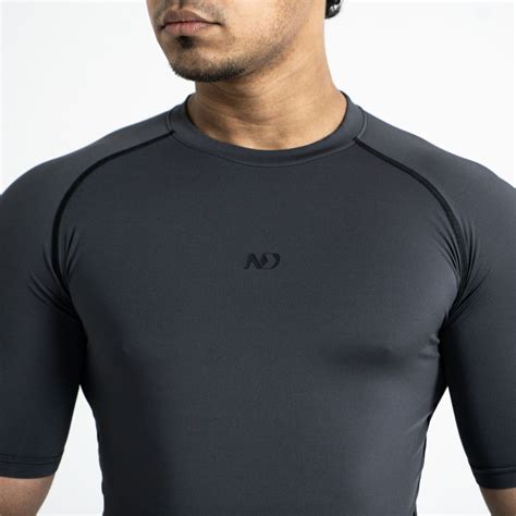 ND Compression T-Shirt - Grey - Nutrition Depot Bangladesh