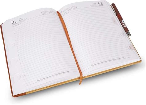 Diaro Executive Diary for Year 2026 with Pen Holder, Premium Leather ...